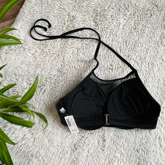 BNWT la Vie en Rose MESH High Neck Push-up Bikini Top Size S - Picture 3 of 7